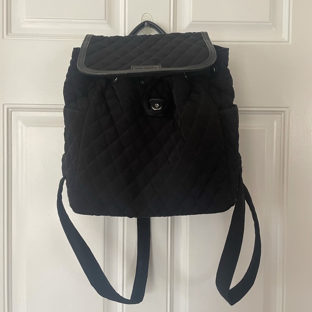 Vera Bradley Black Mini Backpack